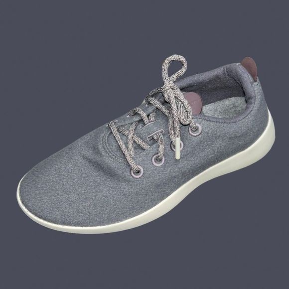Men’s Allbirds Gray Cream Sole Wool Runner Mizzles Highlights Size 10 - Picture 1 of 6